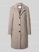 s.Oliver RED LABEL Regular Fit Mantel mit Woll-Anteil in Taupe Melange...