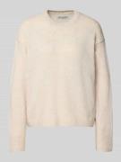 Marc O'Polo Loose Fit Strickpullover aus Schurwoll-Mix in Offwhite, Gr...