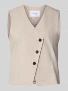 OPUS Weste mit asymmetrischer Knopfleiste Modell 'Warfa' in Sand, Größ...