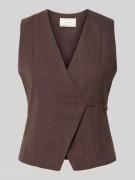 Neo Noir Taillierte Weste mit Woll-Anteil Modell 'Samara' in Mittelgra...