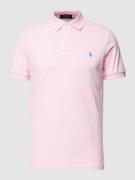 Polo Ralph Lauren Poloshirt mit Label-Stitching und Regular Fit in Ros...