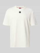 HUGO T-Shirt mit Label-Badge Modell 'Dalile' in Weiss, Größe L