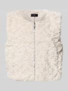 monari Weste aus Teddyfell mit Reißverschluss in Beige, Größe 44