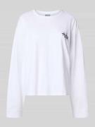 JAKE*S STUDIO WOMAN Longsleeve in Ripp-Optik mit Rundhalsausschnitt in...