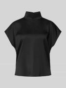 Drykorn Blusenshirt mit Stehkragen Modell 'ALARIA' in Dunkelbraun Mela...