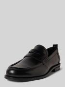 HUGO Loafer aus Leder mit Pennyloafer-Bündchen Modell 'VARIAN' in Blac...
