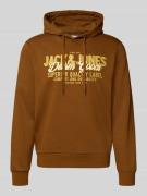 Jack & Jones Hoodie mit Kapuze in Beige, Größe L