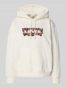Levi's® Oversized Hoodie mit Kapuze in Offwhite, Größe L