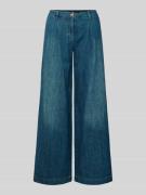 Luisa Cerano Wide Leg Jeans im Used-Look in Hellblau, Größe 44