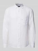 OLYMP Level Five Slim Fit Freizeithemd aus reinem Leinen in Weiss, Grö...