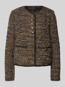 WHITE LABEL Blazer in Bouclé-Optik in Gold, Größe 34