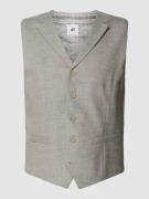 ATELIER TORINO Leinenweste mit Reverskragen in Lind, Größe 50