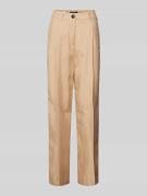ONLY & SONS Wide Fit Stoffhose aus Viskose-Leinen-Mix in Sand, Größe 4...