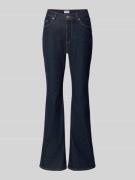 Jake*s Casual Bootcut Jeans im 5-Pocket-Design in Dunkelblau, Größe 34