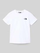 The North Face Regular Fit T-Shirt mit Logo-Print Modell 'DOME' in Wei...