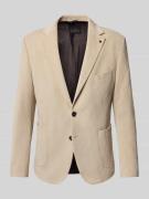 Zuitable Slim Fit 2-Knopf-Sakko aus Cord mit Reverskragen in Beige, Gr...