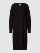ICHI Knielanges Strickkleid mit Rundhalsausschnitt Modell 'Andosa' in ...