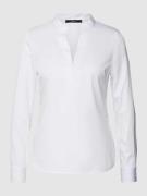 Zero Bluse mit Tunikakragen in Weiss, Größe 42