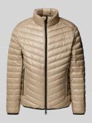 Tom Tailor Regular Fit Steppjacke mit Mesh-Details in Sand, Größe S