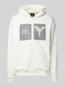 CARLO COLUCCI Sweatjacke mit Logo-Print und Zweiwege-Reißverschluss in...