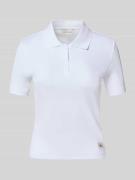 Calvin Klein Jeans Slim Fit Poloshirt mit Label-Detail in Weiss, Größe...