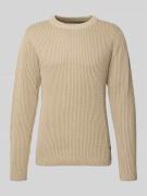 Jack & Jones Strickpullover mit gerippten Abschlüssen Modell 'DOVER' i...