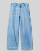 Only Wide Leg Jeans aus reiner Baumwolle Modell 'COMET' in Hellblau, G...