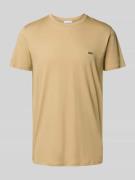 Lacoste Regular Fit T-Shirt aus reiner Baumwolle in Beige, Größe L
