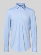 Jake*s Super Slim Business-Hemd mit Kentkragen in Bleu, Größe 35/36