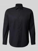 Christian Berg Men Regular Fit Business-Hemd mit Kentkragen in Black, ...