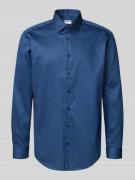 Jake*s Regular Fit Business-Hemd mit Kentkragen in Jeansblau, Größe 39...