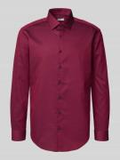 Jake*s Regular Fit Business-Hemd mit Kentkragen in Rostrot, Größe 43/4...