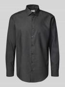 Jake*s Regular Fit Business-Hemd mit Kentkragen in Anthrazit, Größe 39...