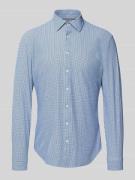 Jake*s Slim Fit Business-Hemd mit Knopfleiste in Bleu, Größe 39/40