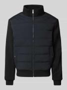 Christian Berg Men Steppjacke mit Stehkragen in Black, Größe XXL