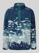COLUMBIA Sweatshirt aus Teddyfell in Marine, Größe L