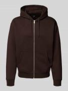 MCNEAL Sweatjacke mit Kapuze in Schoko, Größe L