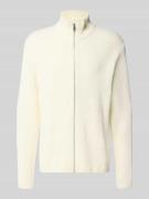 Lindbergh Strickjacke mit Strukturmuster in Offwhite, Größe XXL