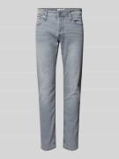Jack & Jones Slim Fit Jeans mit Knopfleiste Modell 'Glenn' in Hellgrau...
