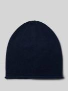 Christian Berg Woman Kaschmirmütze mit Rollsaum in Dunkelblau, Größe 1