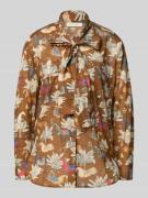Christian Berg Woman Blusenshirt mit Schleifen-Detail in Cognac, Größe...