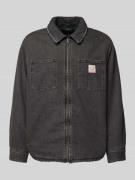 Levi's® Jeansjacke mit Label-Patch in Black, Größe L