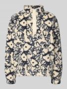 Jake*s Casual Sherpa Jacket mit Stehkragen in Ecru, Größe L