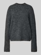 Jake*s Casual Oversized Strickpullover mit gerippten Abschlüssen in Du...