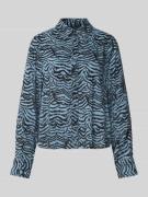 Scotch & Soda Hemdbluse mit Knopfleiste in Dunkelblau, Größe 34