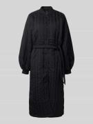 RAINS Mantel mit Steppnähten Modell 'Banja' in Black, Größe L