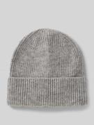 ICHI Strickmütze mit breitem Umschlag Modell 'IAIVO' in Hellgrau, Größ...