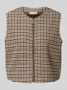 Christian Berg Woman Weste mit Reißverschluss in Cognac, Größe 40