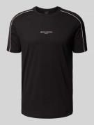 ARMANI EXCHANGE T-Shirt mit Label-Print in Black, Größe XXL
