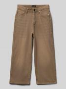 Jack & Jones Straight Fit Jeans mit Logo-Patch Modell 'Iron' in Beige,...